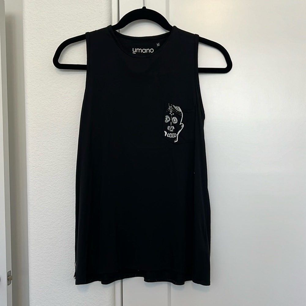 Umano Black Skull Pocket Tank
